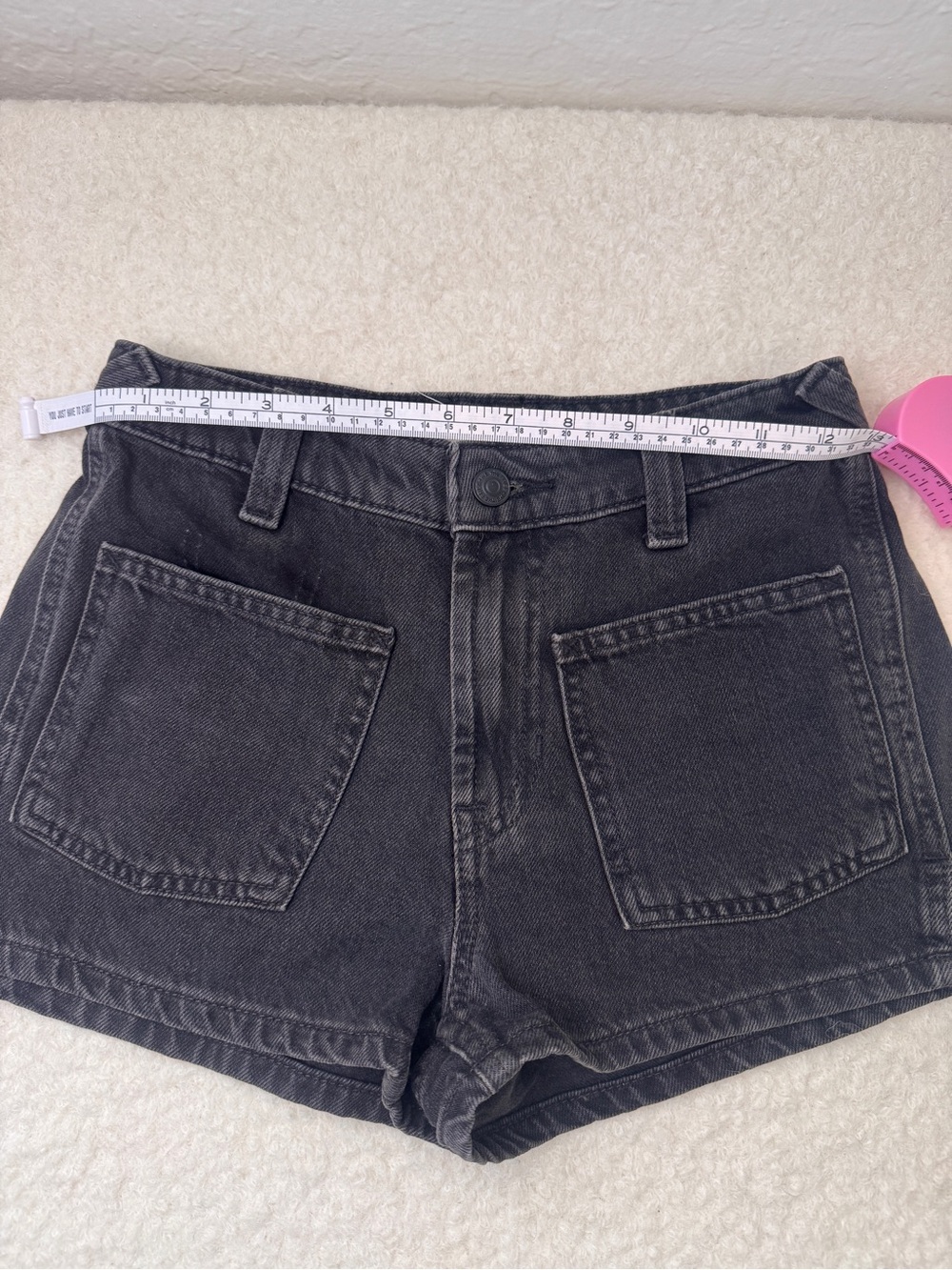 We The Free grey shorts High-Rise Denim - Picture 3 of 4